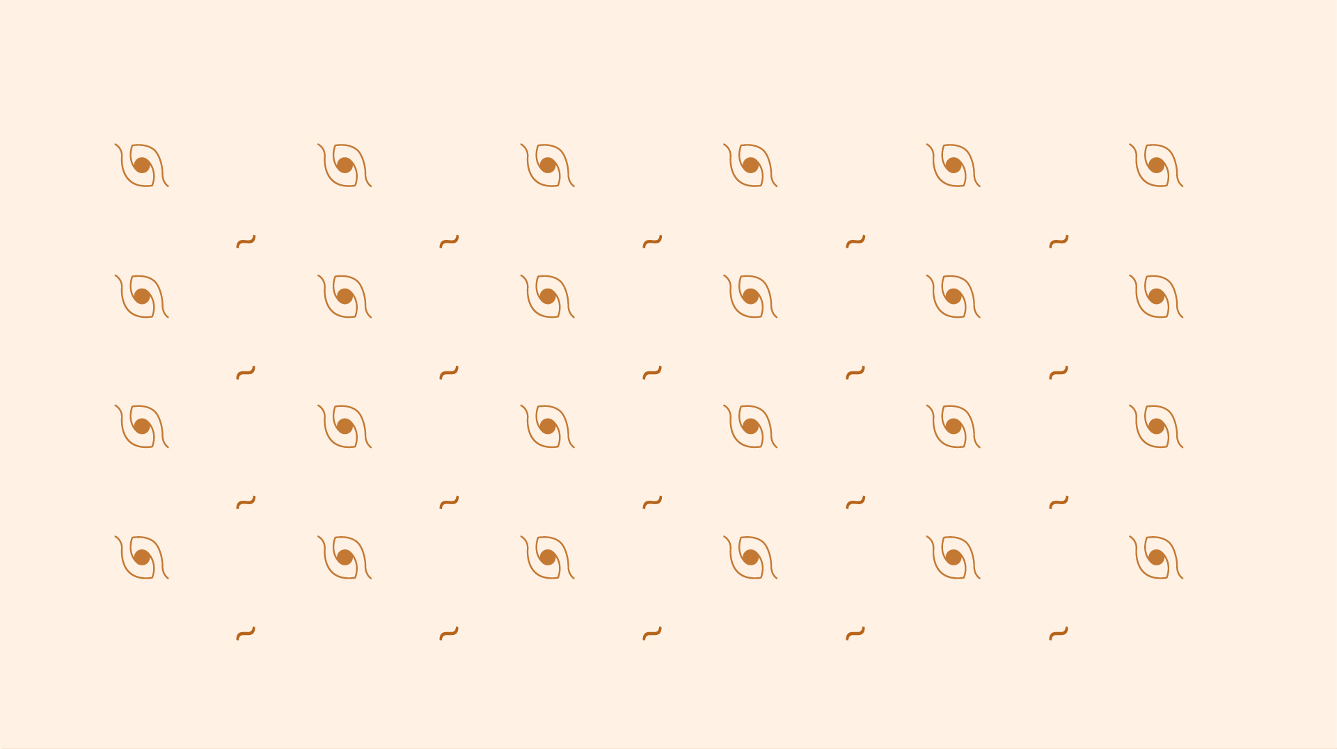 Cafe White Eye continuous eye motif pattern