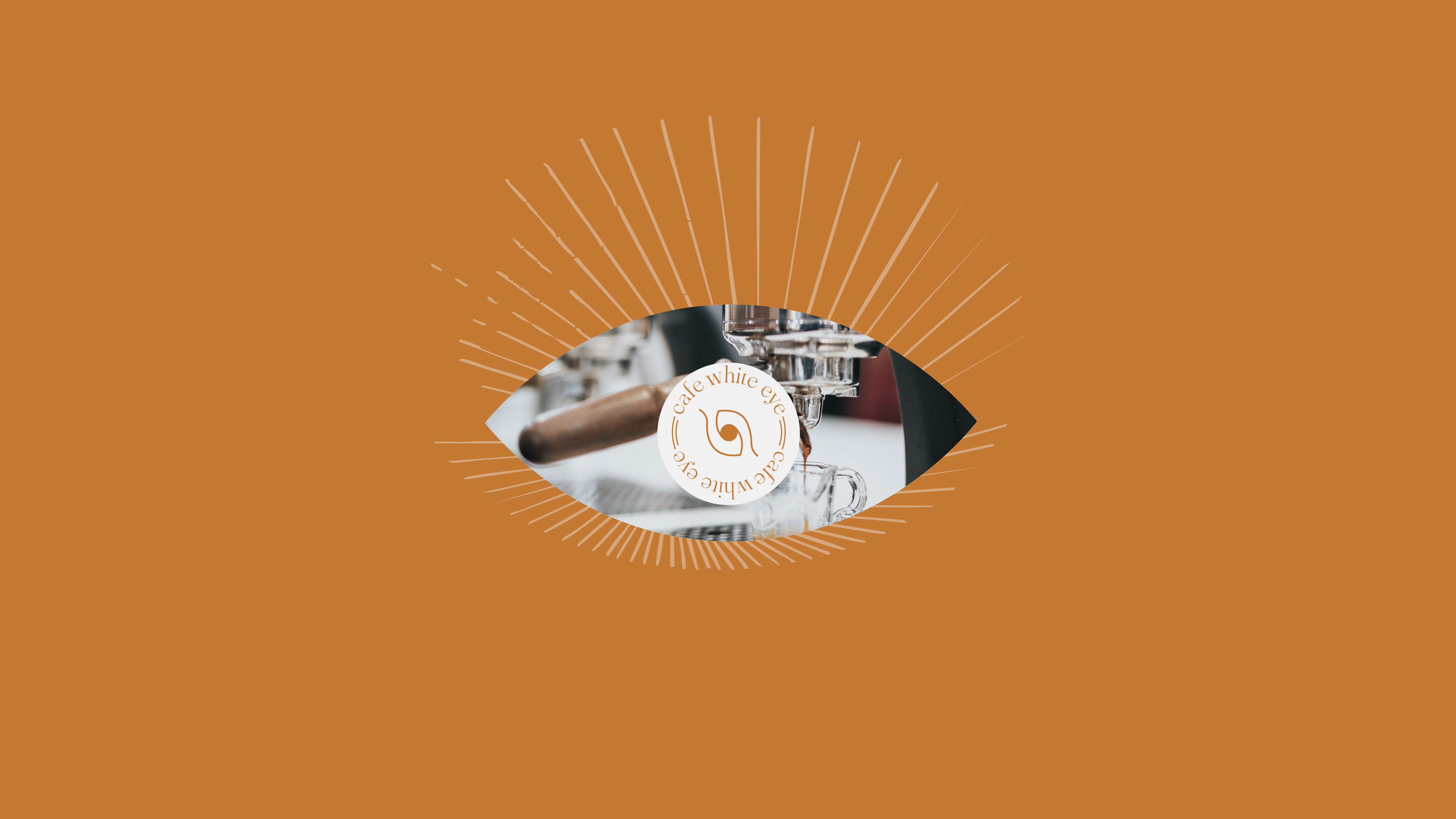 Cafe White Eye brand identity showcase