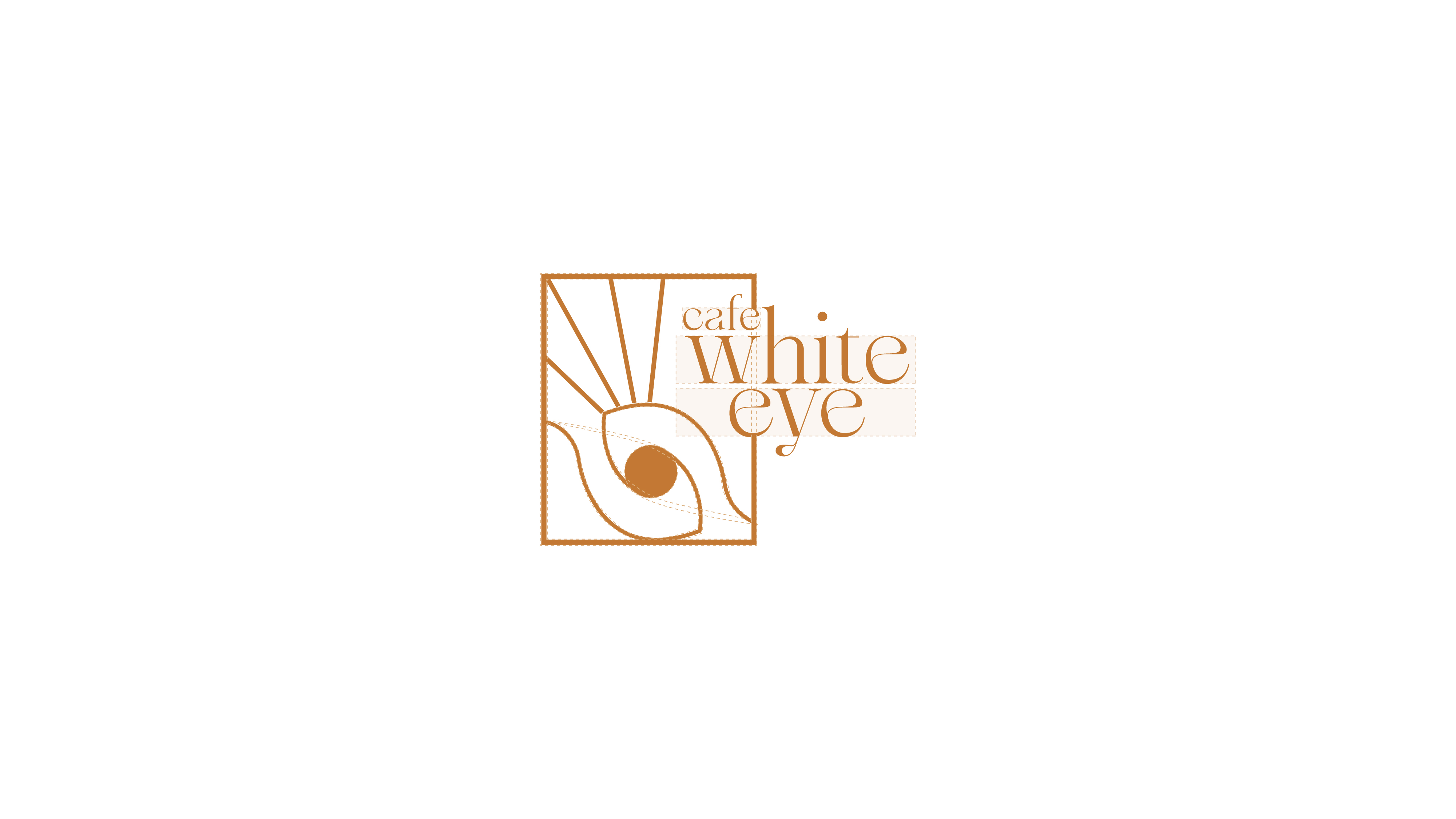 Cafe White Eye logo lockup key visual